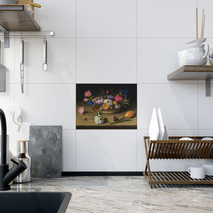 Flower Still Life by Ambrosius Bosschaert Ceramic Tile