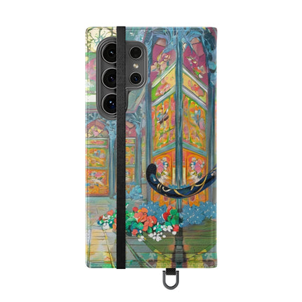 🐾💎 Cyber Panther's Hunt Flip Case – Digital Instinct & Neon Pursuit