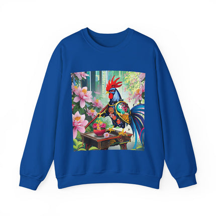 Cyberpunk Rooster Unisex Heavy Blend™ Crewneck Sweatshirt