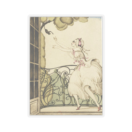 Sur talons rouges (On Red Heels) pl 02 by Gerda Wegener Kiss-Cut Stickers (4 Sizes)