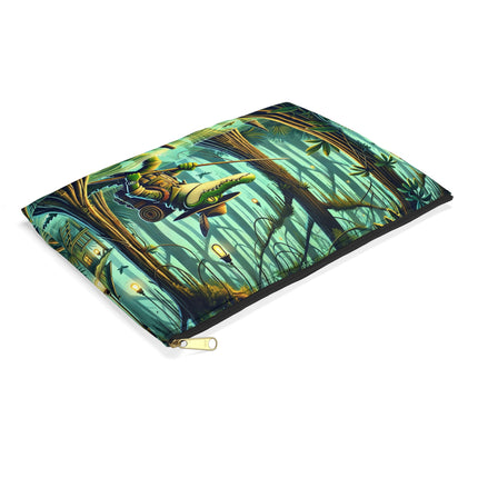 Swamp Stalker Accessory Pouch – Stealthy Predator & Misty Mystery