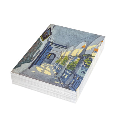 Gallery of a Moroccan Riad by George Gaudion Greeting Cards (1, 10, 30, and 50pcs)