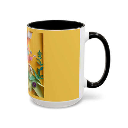 Origami Bicycle Colorful Mugs (11oz, 15oz)