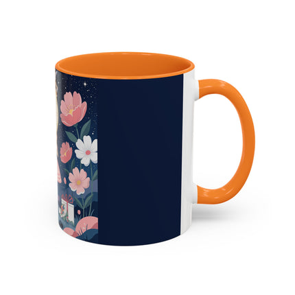 🕛🌸 Midnight Waltz Before Christmas Colorful Mug – Art Deco Holiday Fantasy