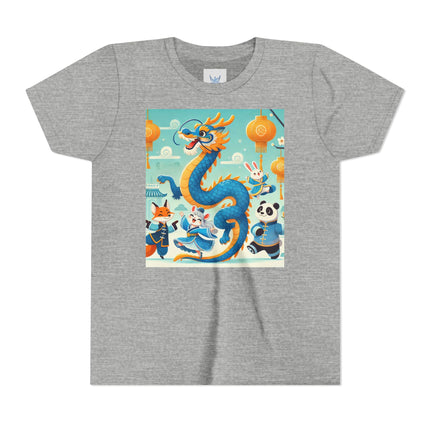 Blue & Gold Dragon Festival Parade Youth Short Sleeve Tee