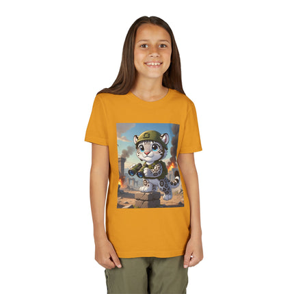 Snow Leopard Lookout Youth Short Sleeve Tee