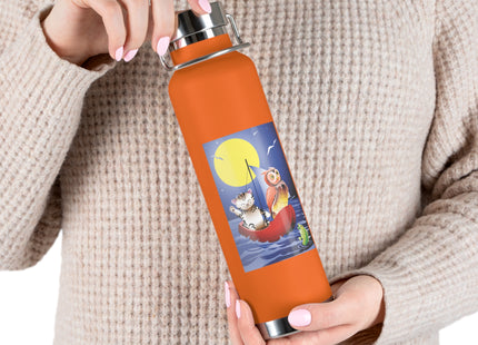 Embarking on a Moonlit Journey Copper Vacuum Insulated Bottle, 22oz