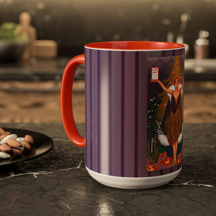 Countdown to Christmas Elegance Colorful Mugs (11oz, 15oz)
