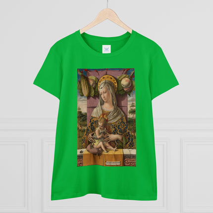 Madonna and Child by Carlo Crivelli Women's Midweight Cotton Tee
