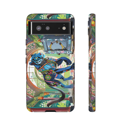 Cyber Panther's Hunt Phone Cases