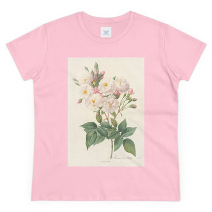 Rosa Noisettiana by Pierre Joseph Redouté Women's Midweight Cotton Tee