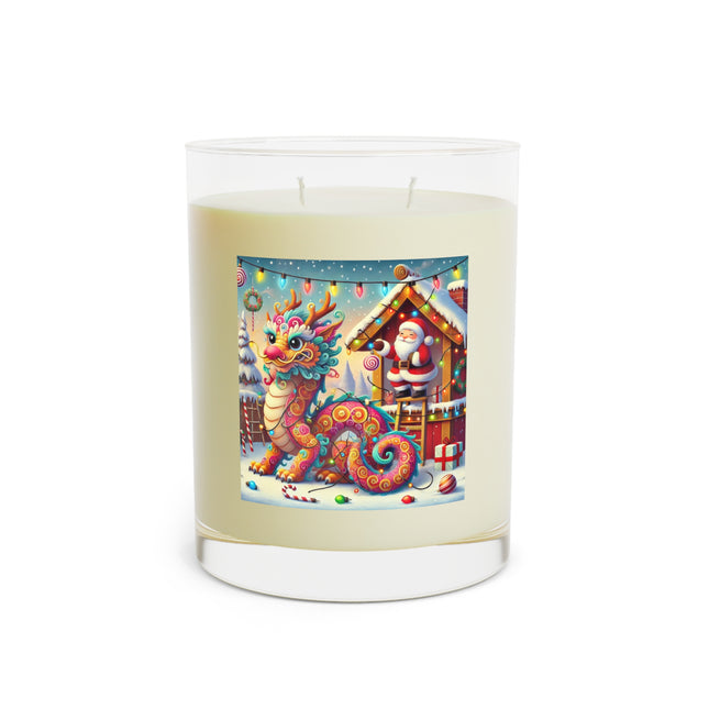 The Playful Dragon's Christmas Scented Candle - Full Glass, 11oz