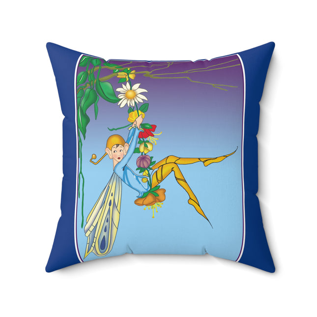 A Fairy's Delight Spun Polyester Square Pillow