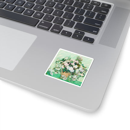 Roses by Vincent Van Gogh Kiss-Cut Stickers (4 Sizes)