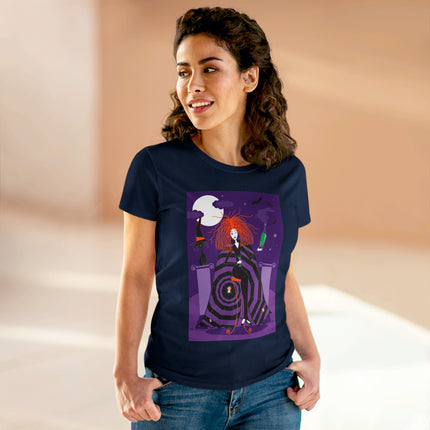 Mystic Elegance Women's Midweight Cotton Tee