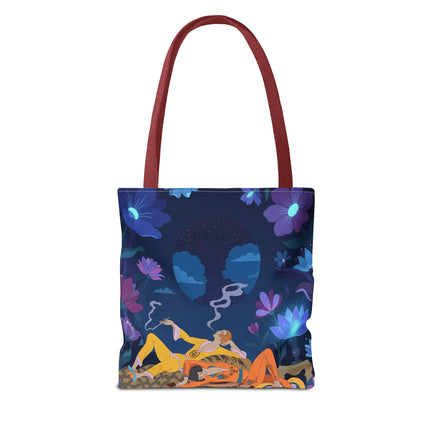 🌙🌺 The Midnight Garden Dreamers Tote Bag – Art Deco Nocturne