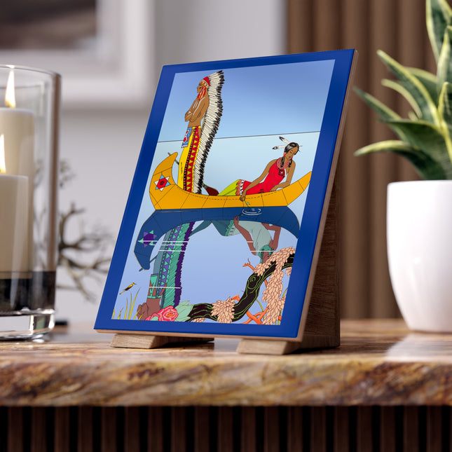 Le long du Missouri by George Barbier Ceramic Tile