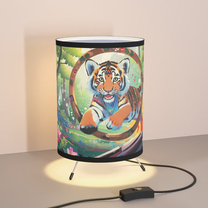 Majestic Tiger Cub Tripod Lamp