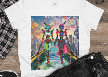 Cyber Punk Robot Models Cotton Tee