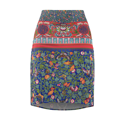 Chinese Ornament by Owen Jones Women's Pencil Skirt (AOP)