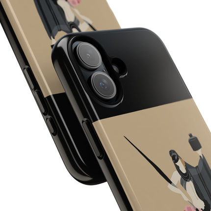 Dancer with Ink & Blossoms Phone Case – Elegant Grace & Artistic Poise