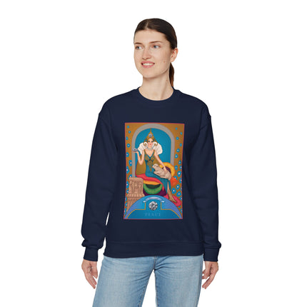 April & Diamond (from the Gem Series) by Sofia Chiostri Heavy Blend™ Crewneck Sweatshirt