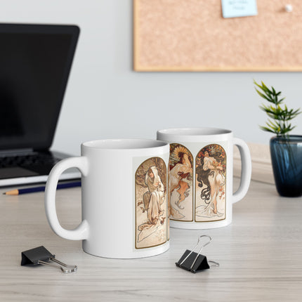 The Seasons by Alphonse Maria Mucha Ceramic Mug (11oz, 15oz)