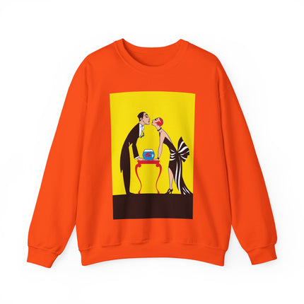 A Moment of Elegance: A Passionate Embrace Amidst Golden Splendor Heavy Blend™ Crewneck Sweatshirt