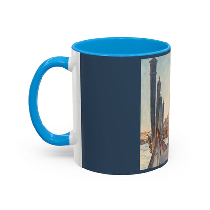 Gondola Moorings on the Grand Canal by John Singer Sargent Colorful Mugs (11oz, 15oz)