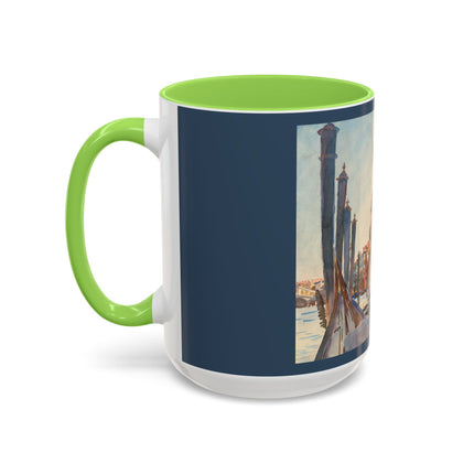 Gondola Moorings on the Grand Canal by John Singer Sargent Colorful Mugs (11oz, 15oz)