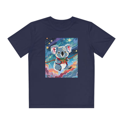 Cute Koala Youth Competitor Tee – Dreamy Skies & Whimsical Wonder