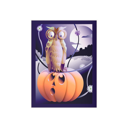 The Startled Pumpkin Ceramic Tile