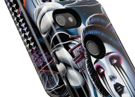 Geisha’s Black Ink Tears Phone Cases