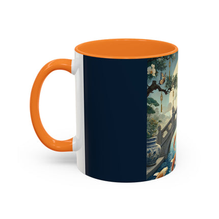 Moonlit Bridge Gentleman Colorful Mug – Imperial Serenity & Moonlit Harmony