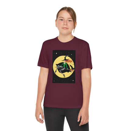 A Witch’s Moonlit Flight Youth Competitor Tee