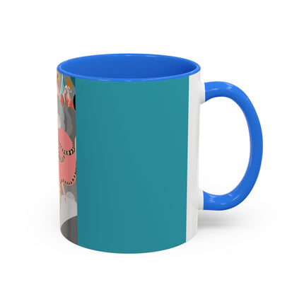 Celestial Masquerade Colorful Mugs – Theatrical Elegance & Floating Whimsy
