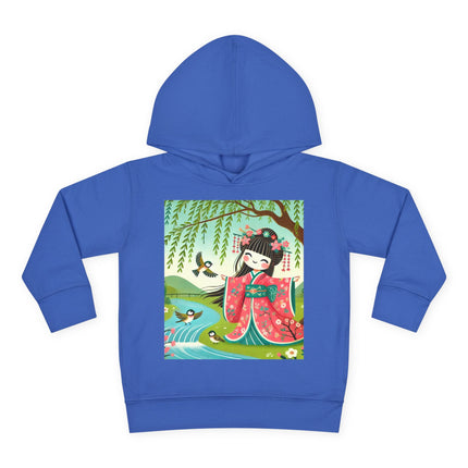 Sparrow Dance Geisha Fairy Toddler Pullover Fleece Hoodie