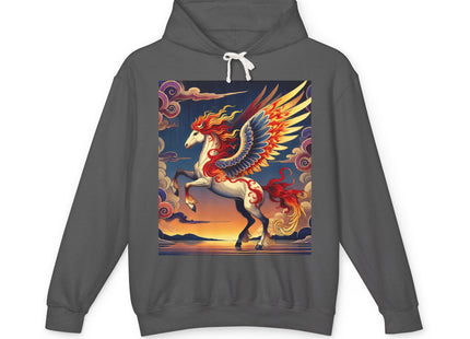 Flame-Winged Horse at Sunset Hoodie