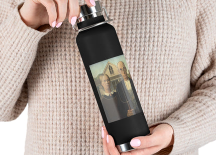 American Gothic by Grant Wood Copper Vacuum Insulated Bottle, 22oz