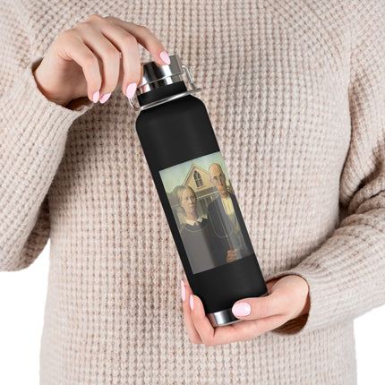 American Gothic by Grant Wood Copper Vacuum Insulated Bottle, 22oz