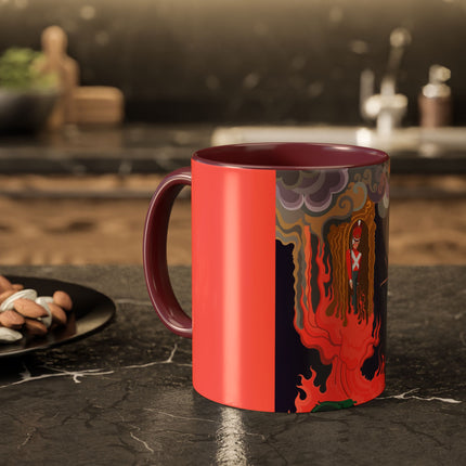 The Firebird's Awakening Colorful Mug (11oz, 15oz) – Ballet Fantasy, Mythic Fire & Art Deco Drama