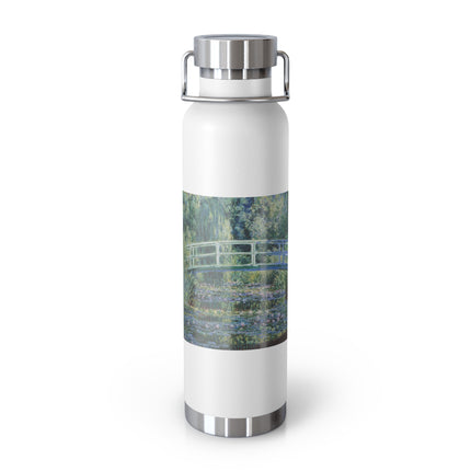 Water Lilies and Japanese Bridge by Claude Monet Copper Vacuum Insulated Bottle, 22oz
