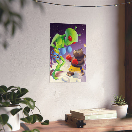 Cosmic Clash Premium Matte Vertical Posters