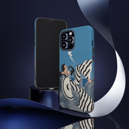 Art Deco Smoker Phone Case – Glamorous Lounging & Timeless Allure