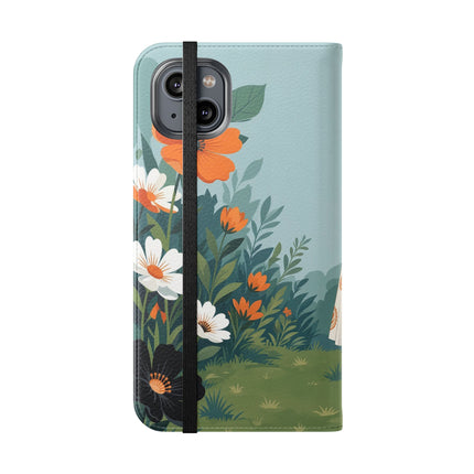 🌼🖤 The Ladies Of The Garden Promenade Flip Case – Art Deco Floral Fashion