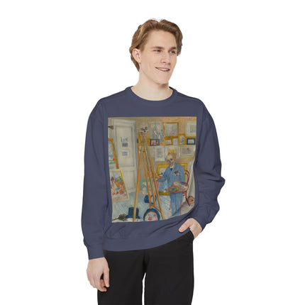 The Skeleton Painter by James Ensor Garment-Dyed Sweatshirt