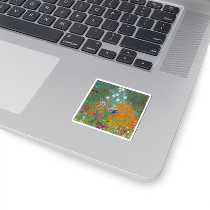 Cottage Garden by Gustav Klimt Kiss-Cut Stickers (4 Sizes)