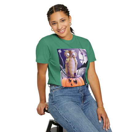 The Startled Pumpkin Unisex Garment-Dyed T-shirt