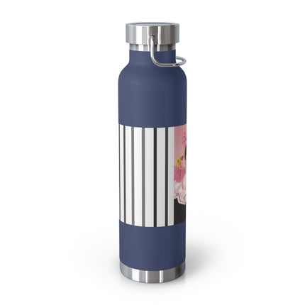 Pierrot & Fairies Dressed in Pink by Sofia Chiostri Copper Vacuum Insulated Bottle, 22oz