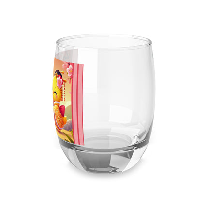 Whimsical Springtime Exchange Whiskey Glass